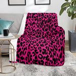 Hot Pink Leopard Print Blanket