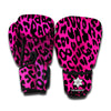 Hot Pink Leopard Print Boxing Gloves