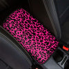 Hot Pink Leopard Print Car Center Console Cover