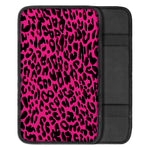 Hot Pink Leopard Print Car Center Console Cover