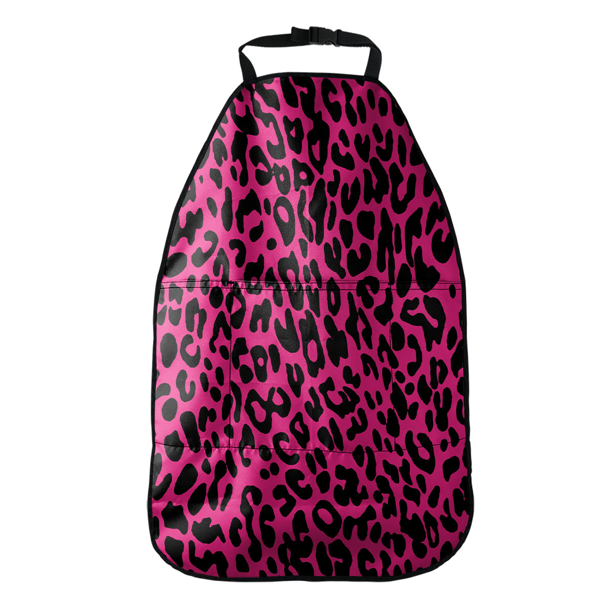 Hot Pink Leopard Print Car Seat Organizers