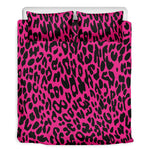 Hot Pink Leopard Print Duvet Cover Bedding Set