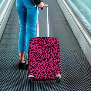 Pink leopard best sale print suitcase