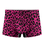 Hot Pink Leopard Print Men's Boxer Briefs