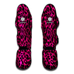 Hot Pink Leopard Print Muay Thai Shin Guard