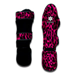 Hot Pink Leopard Print Muay Thai Shin Guard