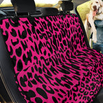 Hot Pink Leopard Print Pet Car Back Seat Cover