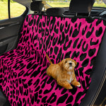 Hot Pink Leopard Print Pet Car Back Seat Cover