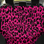 Hot Pink Leopard Print Pet Car Back Seat Cover