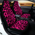 Hot Pink Leopard Print Universal Fit Car Seat Covers