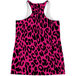 Hot Pink Leopard Print Women's Racerback Tank Top