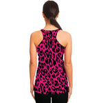 Hot Pink Leopard Print Women's Racerback Tank Top