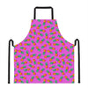 Hot Pink Pineapple Pattern Print Apron