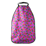Hot Pink Pineapple Pattern Print Car Seat Organizers