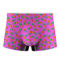 Hot Pink Pineapple Pattern Print Men's Boxer Briefs