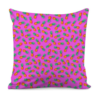 Hot Pink Pineapple Pattern Print Pillow Cover
