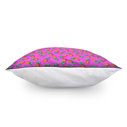 Hot Pink Pineapple Pattern Print Pillow Cover