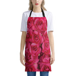 Hot Pink Rose Print Apron