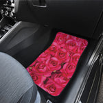 Hot Pink Rose Print Front Car Floor Mats