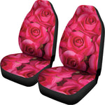 Hot Pink Rose Print Universal Fit Car Seat Covers