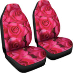 Hot Pink Rose Print Universal Fit Car Seat Covers