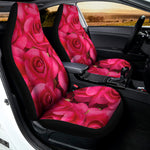 Hot Pink Rose Print Universal Fit Car Seat Covers