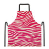 Hot Pink Zebra Pattern Print Apron