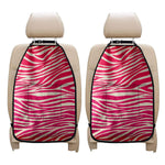 Hot Pink Zebra Pattern Print Car Seat Organizers