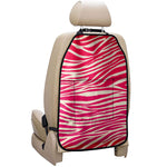 Hot Pink Zebra Pattern Print Car Seat Organizers
