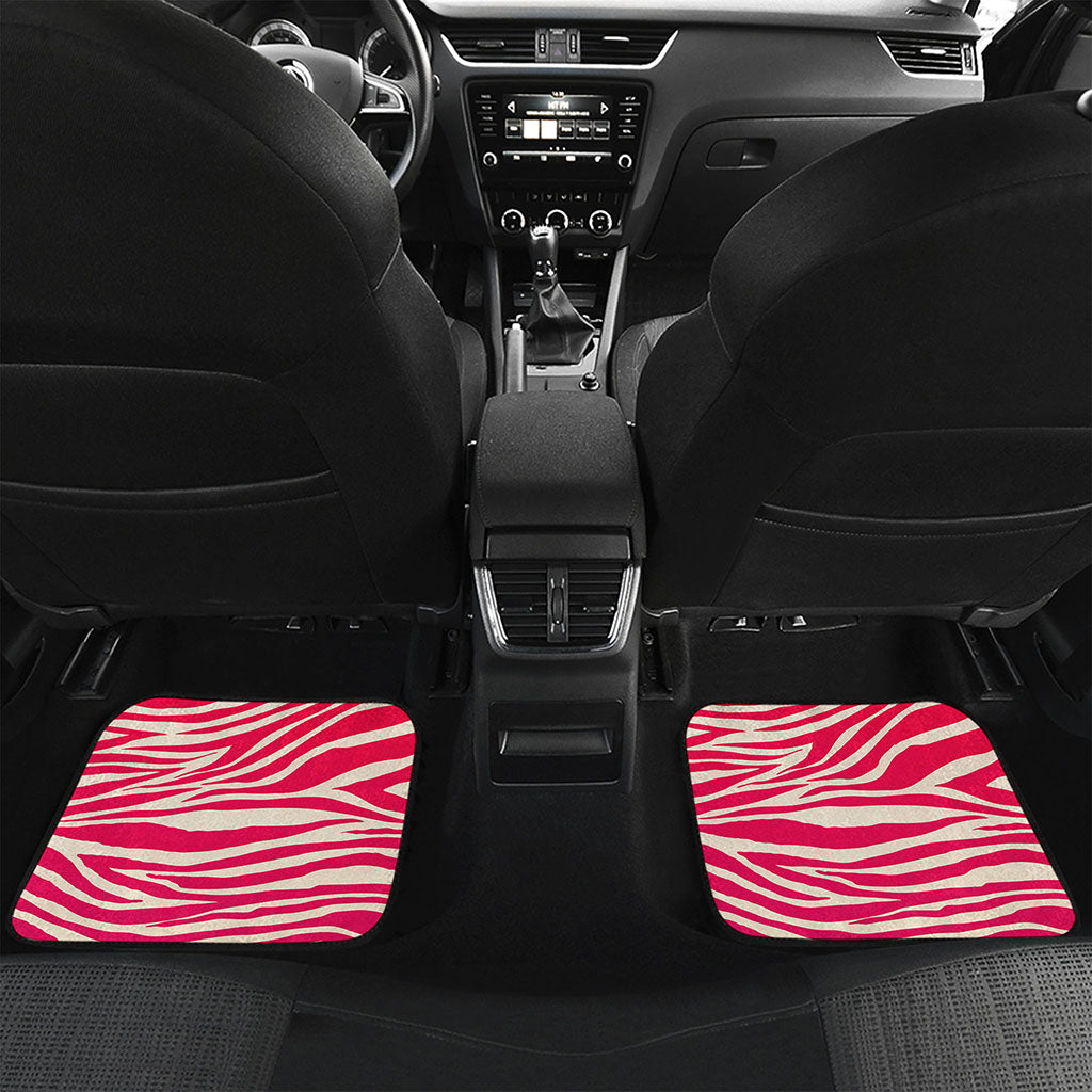Pink Print Mat Hot Pink Zebra Pattern Print Front and Back Car Floor Mats – GearFrost