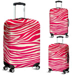 Hot Pink Zebra Pattern Print Luggage Cover GearFrost