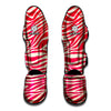 Hot Pink Zebra Pattern Print Muay Thai Shin Guard