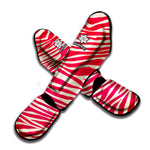 Hot Pink Zebra Pattern Print Muay Thai Shin Guard