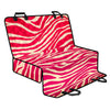 Hot Pink Zebra Pattern Print Pet Car Back Seat Cover