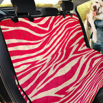 Hot Pink Zebra Pattern Print Pet Car Back Seat Cover