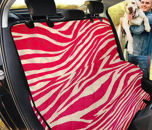 Hot Pink Zebra Pattern Print Pet Car Back Seat Cover