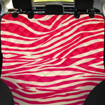 Hot Pink Zebra Pattern Print Pet Car Back Seat Cover