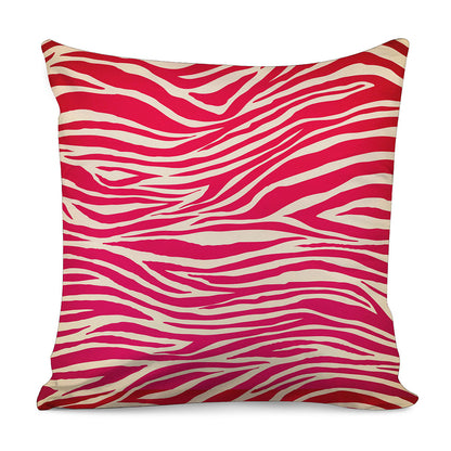Hot Pink Zebra Pattern Print Pillow Cover