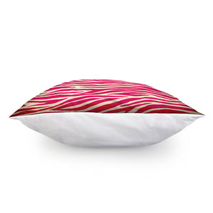 Hot Pink Zebra Pattern Print Pillow Cover