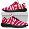 Hot Pink Zebra Pattern Print Sport Shoes GearFrost