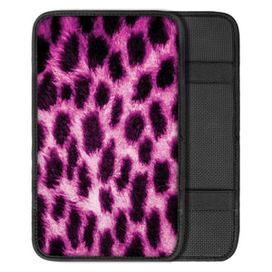 Hot Purple And Black Cheetah Print Car Center Console Cover