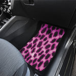 Hot Purple And Black Cheetah Print Front and Back Car Floor Mats