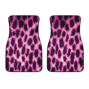 Hot Purple And Black Cheetah Print Front Car Floor Mats