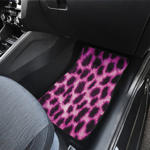 Hot Purple And Black Cheetah Print Front Car Floor Mats