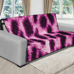 Hot Purple And Black Cheetah Print Futon Protector