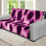 Hot Purple And Black Cheetah Print Futon Protector