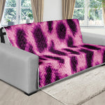 Hot Purple And Black Cheetah Print Futon Protector