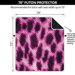 Hot Purple And Black Cheetah Print Futon Protector