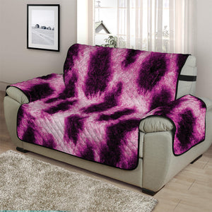 Hot Purple And Black Cheetah Print Half Sofa Protector