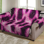 Hot Purple And Black Cheetah Print Loveseat Protector